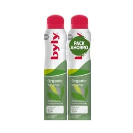 Byly Organic Extra Fresh Deodorante Menta Tè Verde Spray 2x200ml