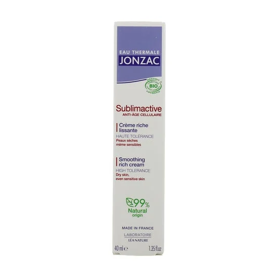 Jonzac Sublimactive Crème Riche Lissante 40ml