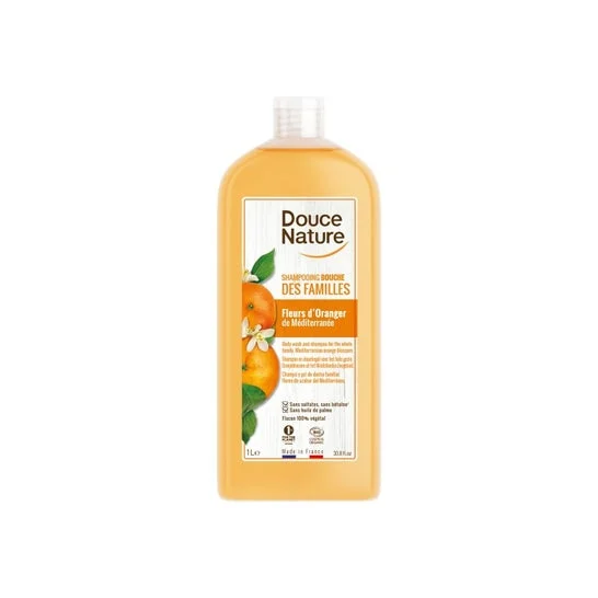 Douce Nature Organic Orange Blossom Shampoo-Gel 1L