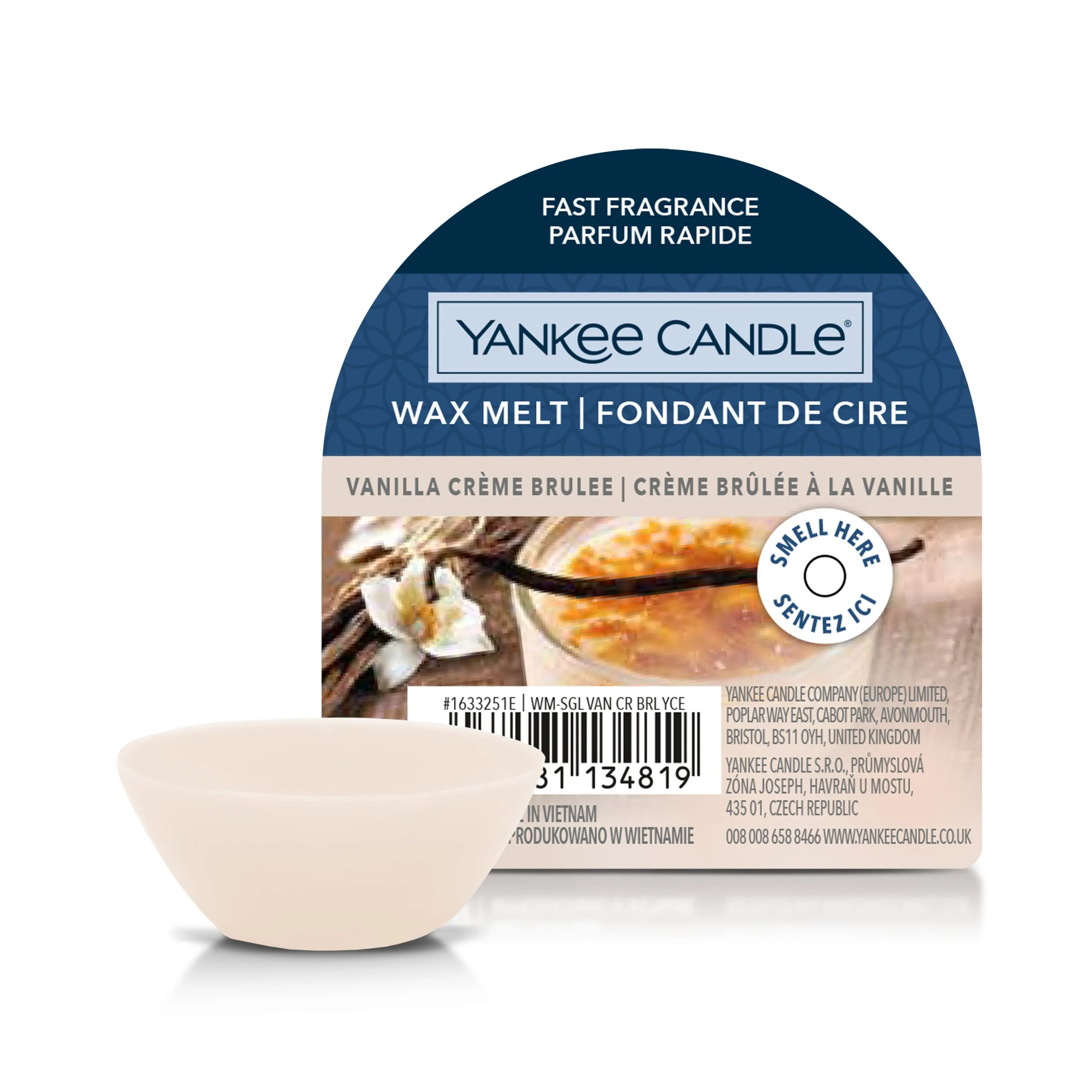 YANKEE CANDLE Cera da Fondere – Vanilla Crème Brûlée