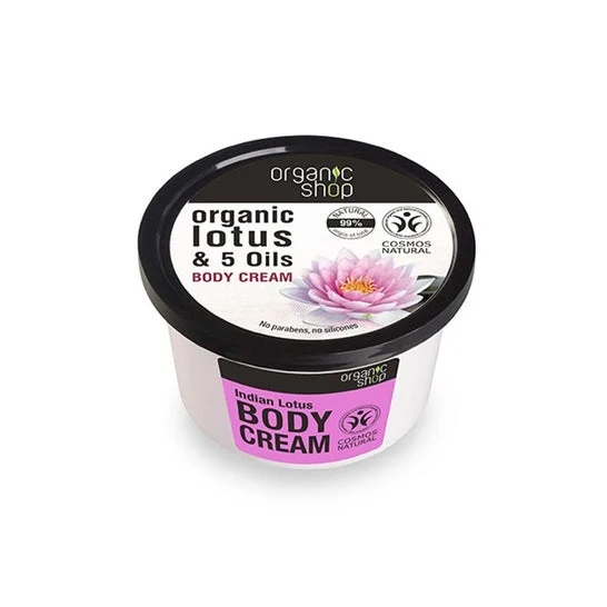 Organic Shop crema per il corpo di loto indiano 250ml