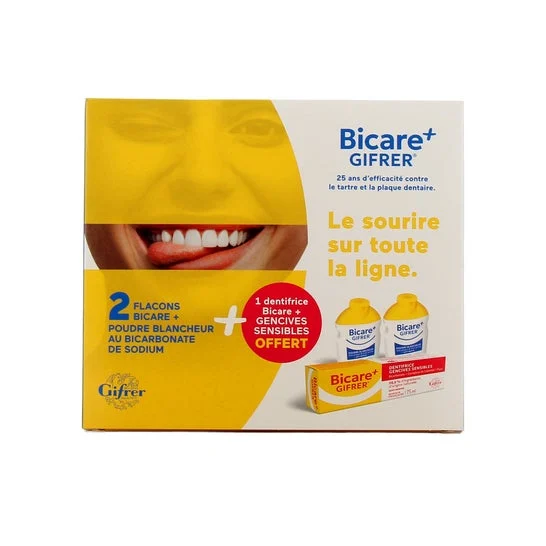 Gifrer Bicare + Double Act 2x60 g + Dentífrico 75 ml
