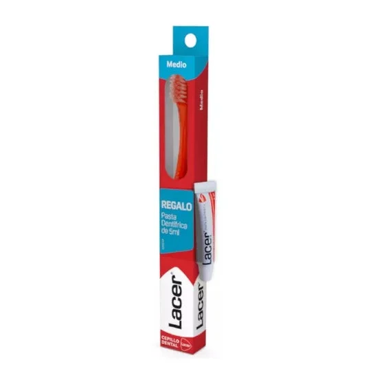 Lacer Cepillo Dental Medio 1ud + Pasta Dentífrica 5ml