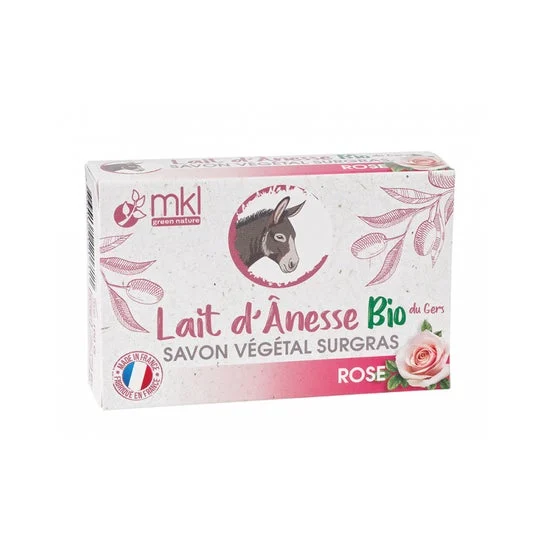 Mkl Soap sapone vegetale sapone grasso di latte d'asina organico rosa 100g