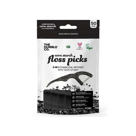 The Humble Co Carbon Floss 50 pezzi