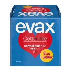 Evax ali di cotone più normale 14Pad