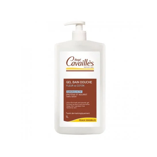 Roge Cavailles Gel Bain Douche Fleur de Coton 1L