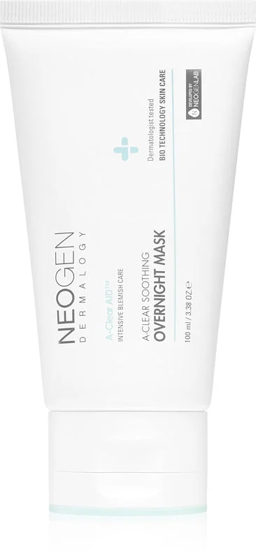 Neogen Dermalogy A-Clear Overnight maschera lenitiva per pelli problematiche, acne 100 ml