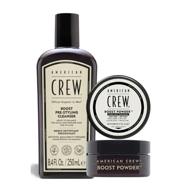 BOOST PRE STYLING CLEANSER – SHAMPOO VOLUME 250 ML. + BOOST POWDER 20GR
