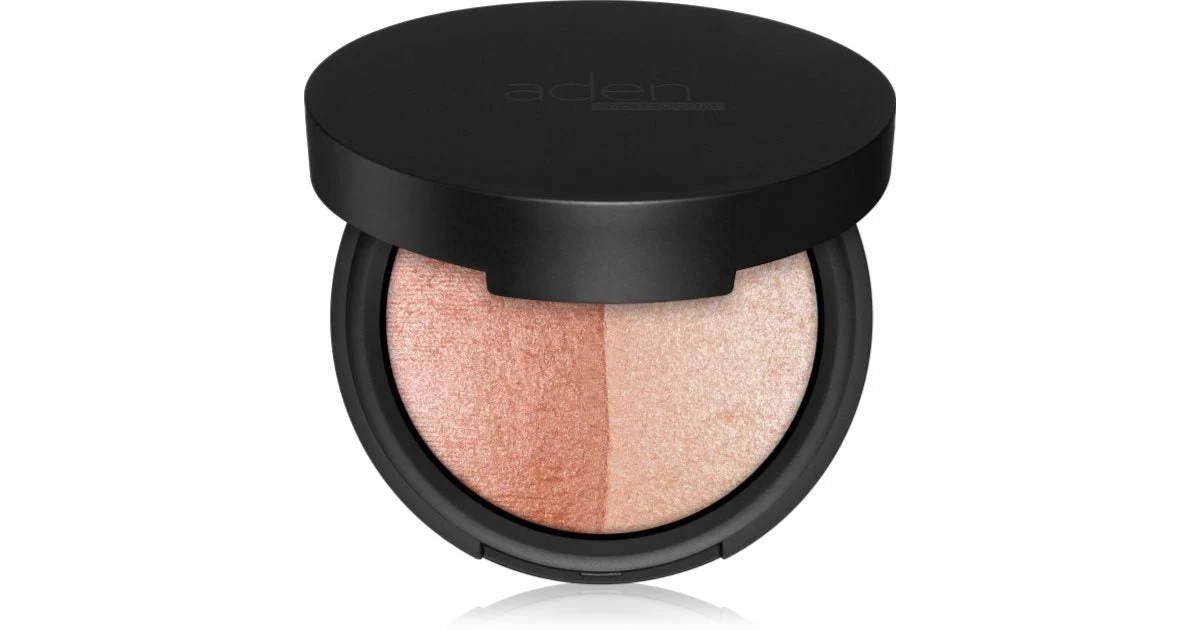 Aden Cosmetics Terracotta Baked Duo bronzer e illuminante colore 01 7 g