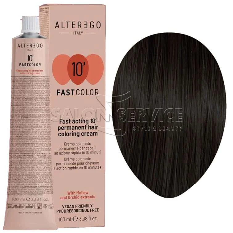 FAST COLOR 10 MINUTI COL. 3/0 CASTANO SCURO 100 ML.