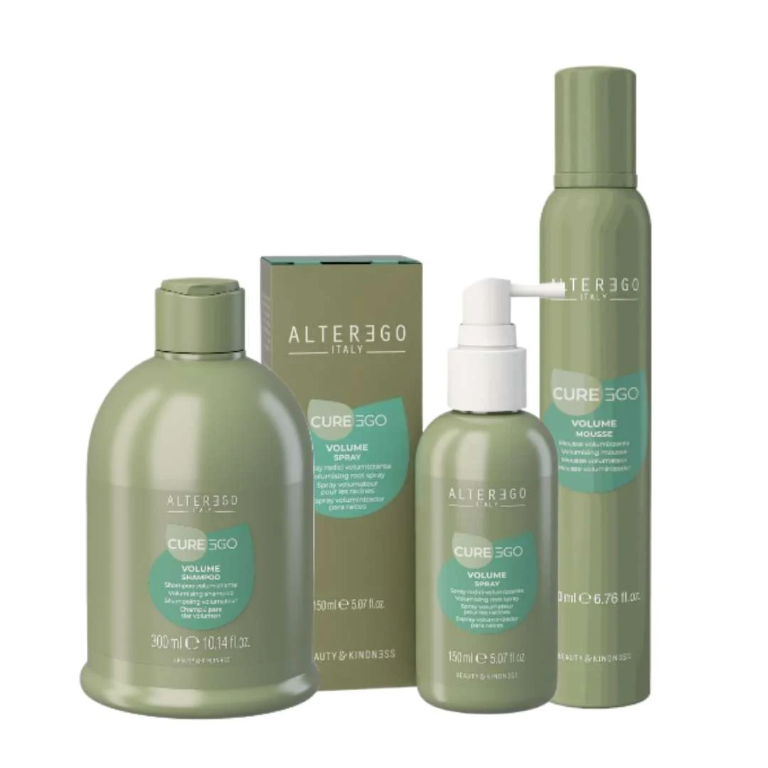 EGOLINE CUREEGO VOLUME SHAMPOO 300 ML + CUREEGO VOLUME SPRAY 150 ML + CUREEGO VOLUME MOUSSE