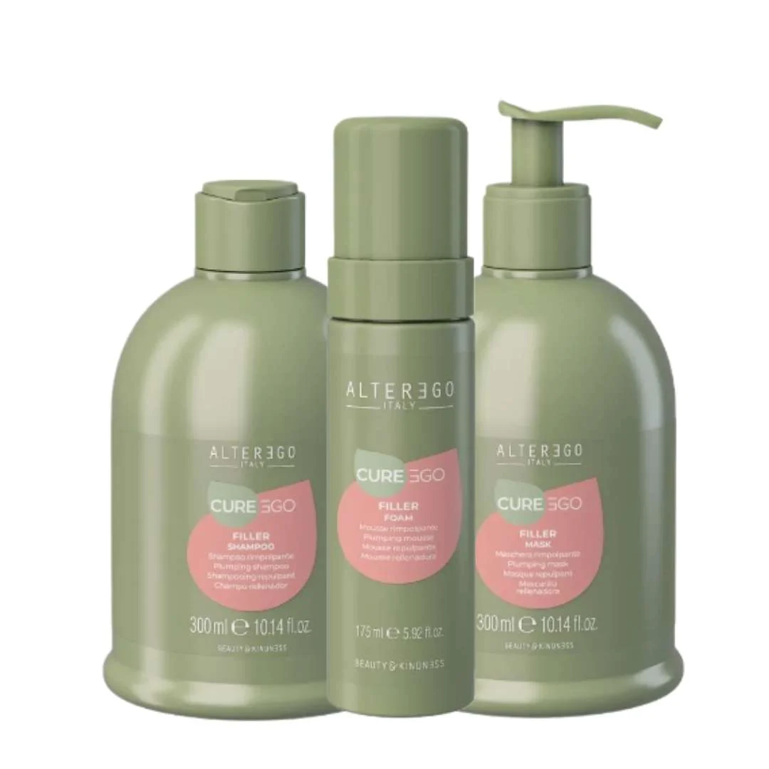EGOLINE CUREEGO FILLER SHAMPOO 300 ML + FILLER MASK 300 ML + FILLER MOUSSE 175 ML