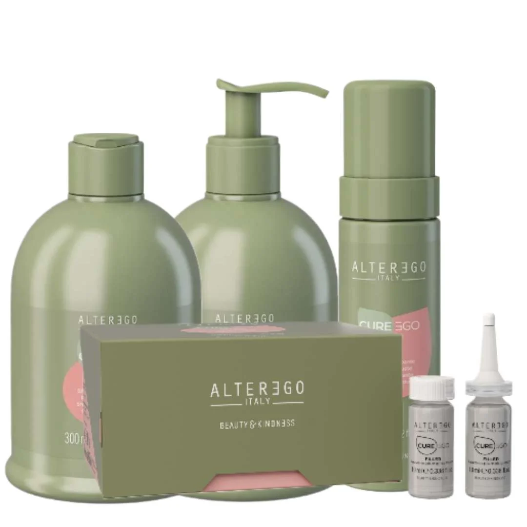 EGOLINE CUREEGO FILLER SHAMPOO 300 ML + MASK 300 ML + LOTION 12×10 ML + MOUSSE 175 ML