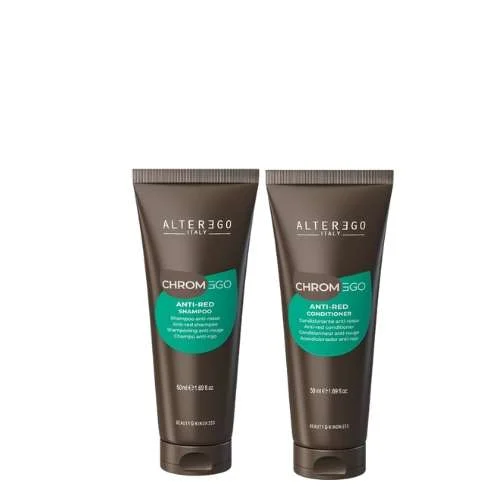 EGOLINE CHROMEGO ANTI-RED SHAMPOO 50 ML. + ANTI-RED CONDITIONER 50 ML.