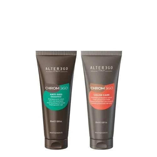 EGOLINE CHROMEGO ANTI-RED SHAMPOO 50 ML. + CHROMEGO MASCHERA PROTEZIONE COLORE 50 ML