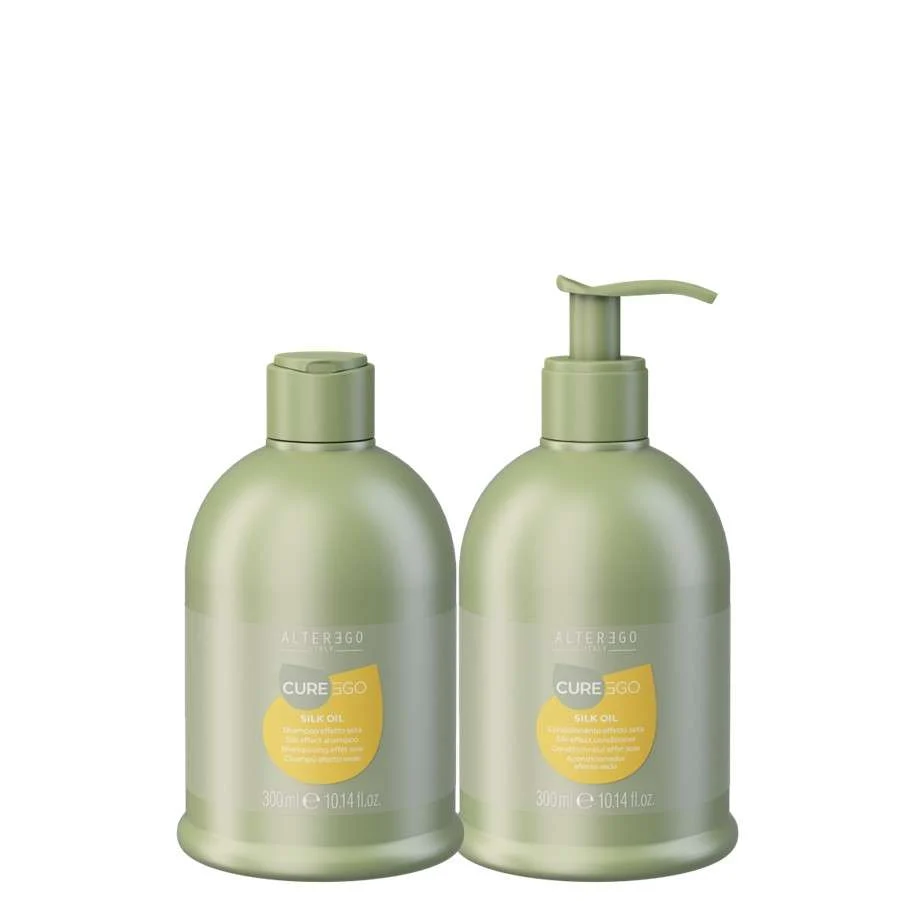 EGOLINE CUREEGO SILK OIL SHAMPOO 300 ML + CONDITIONING CREAM 300 ML