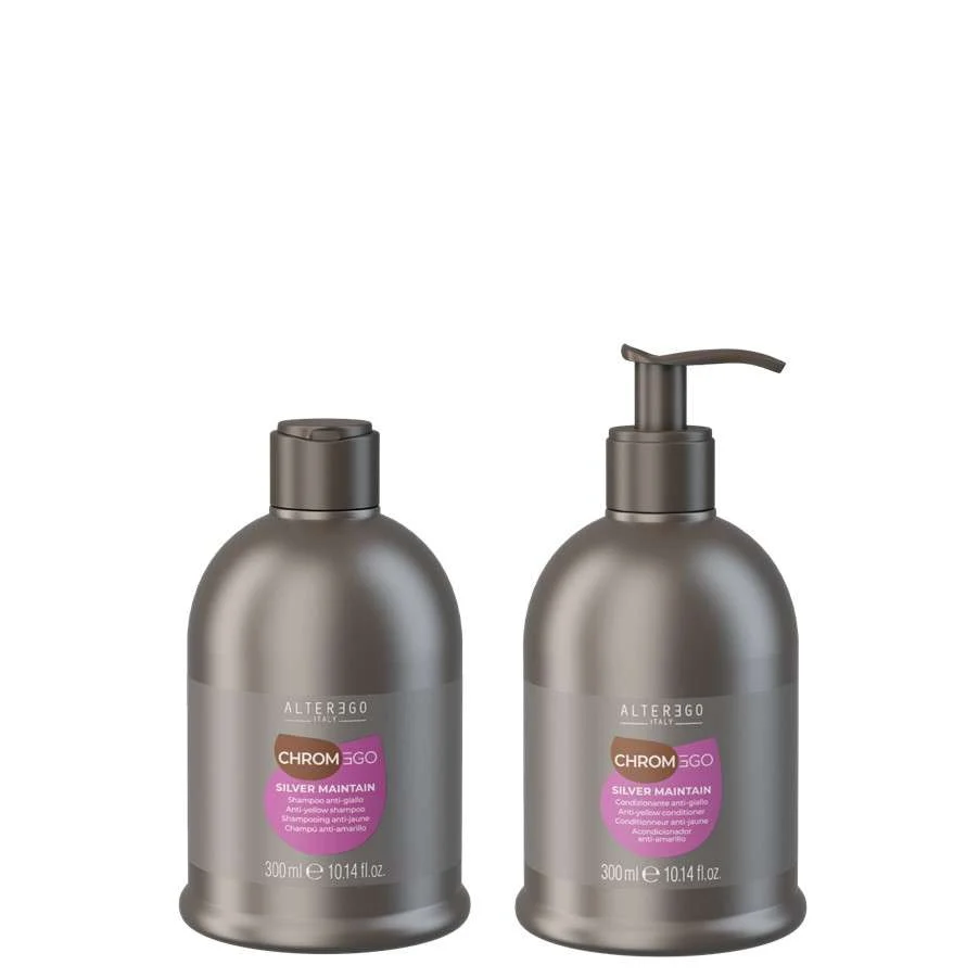 EGOLINE CHROMEGO SILVER MAINTAIN SHAMPOO 300 ML + CONDITIONER 300 ML
