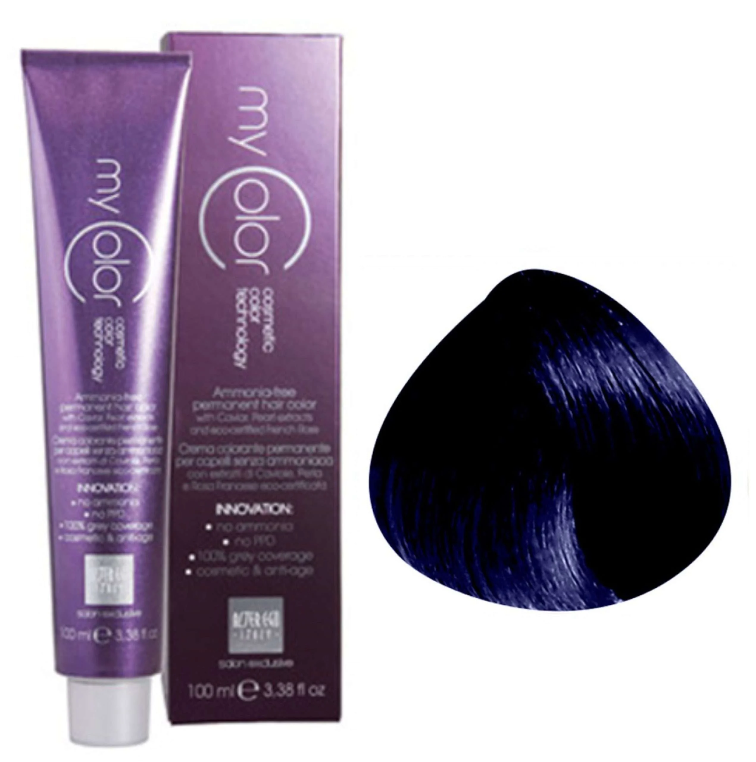 MY COLOR COLORE SENZA AMMONIACA 100 ML. 1/10 NERO BLU