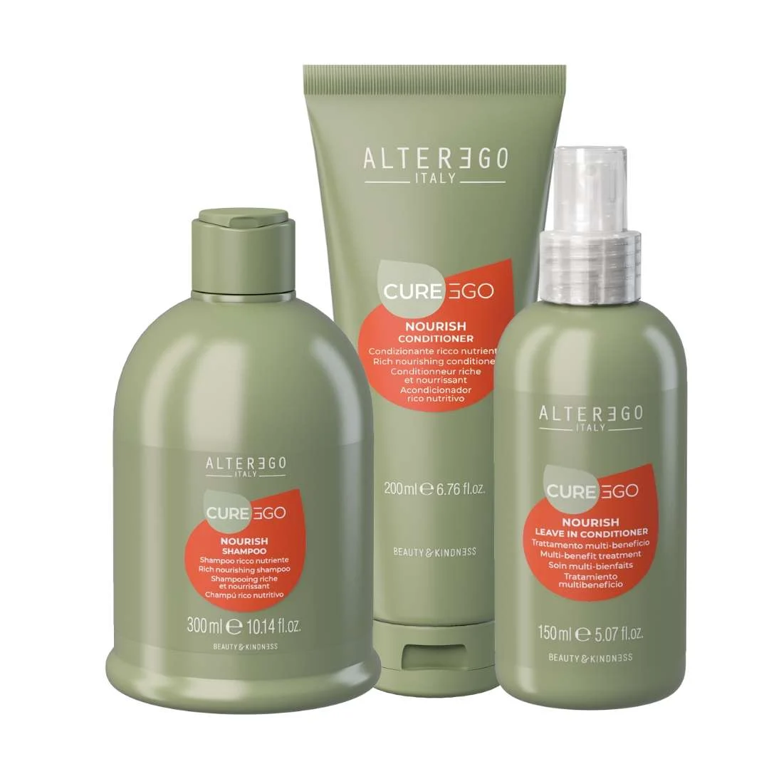 EGOLINE CUREEGO NOURISH SHAMPOO 300 ML + NOURISH CONDITIONER 200 ML + NOURISH LOTION 150 ML