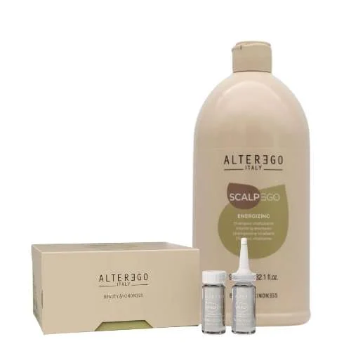 TRATTAMENTO INTENSIVO ANTICADUTA EGOLINE SCALPEGO – SHAMPOO + LOZIONE PER FORZA E CRESCITA