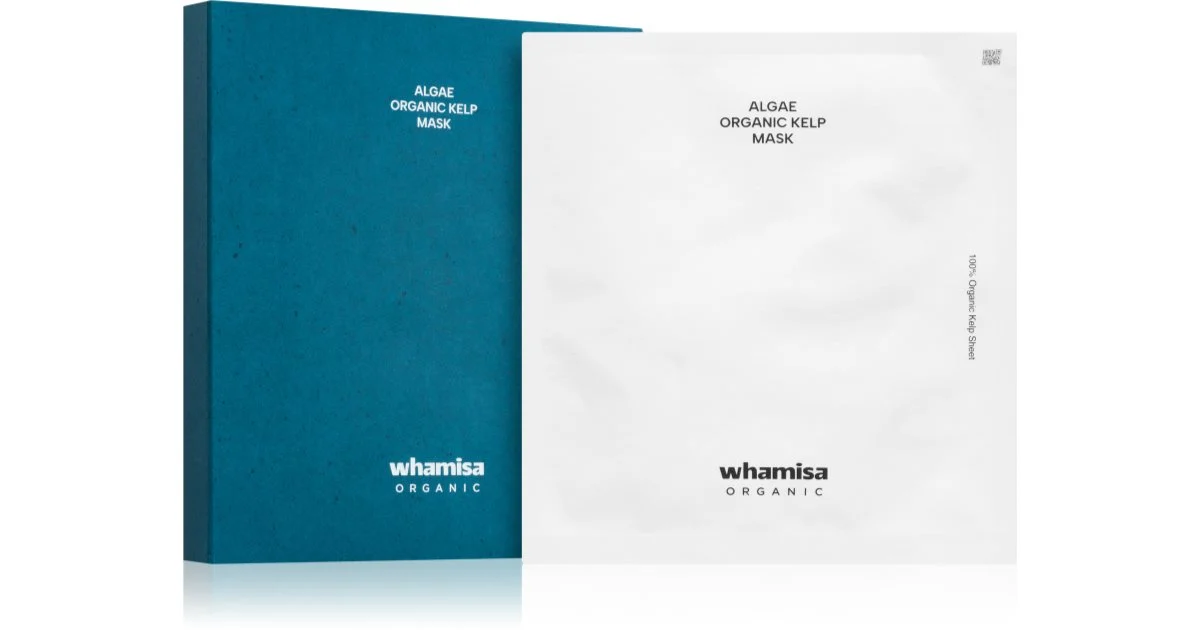 WHAMISA Algae Organic Kelp maschera di rigenerazione profonda con alghe marine 5 pezzi