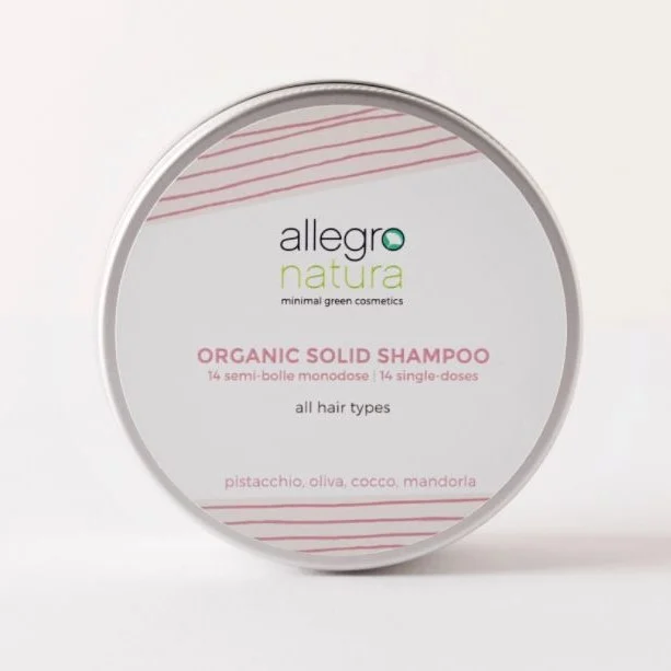 ALLEGRO NATURA Solid Organic Shampoo All Hair Types – Shampoo Solido Monodose