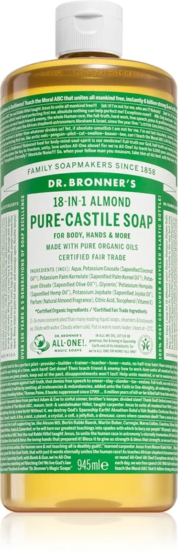 Dr. Bronner’s Almond sapone liquido universale 945 ml