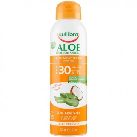 Equilibra Aloe Latte Solare Spray Spf 30 Portezione Alta 150 Ml