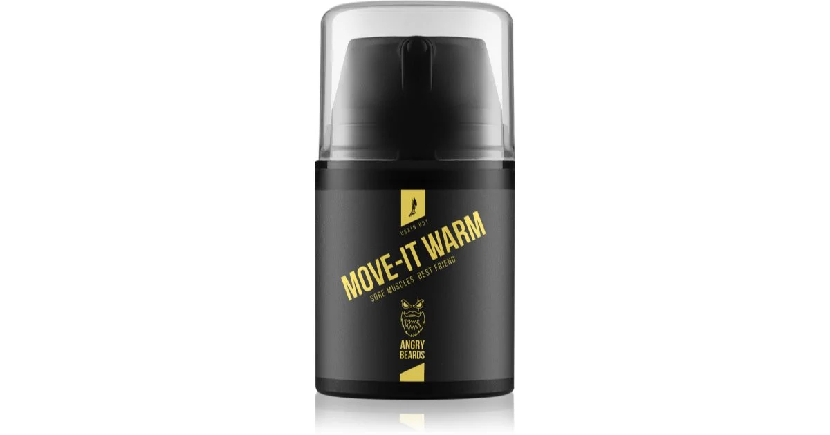 Angry Beards Usain Hot Move-It Warm gel riscaldante per rilassare muscoli e articolazioni 50 ml