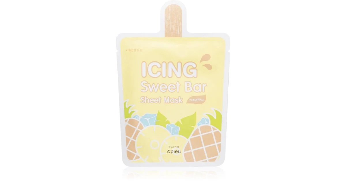 Maschera in tessuto Icing Sweet Bar (4 tipi) Pineapple