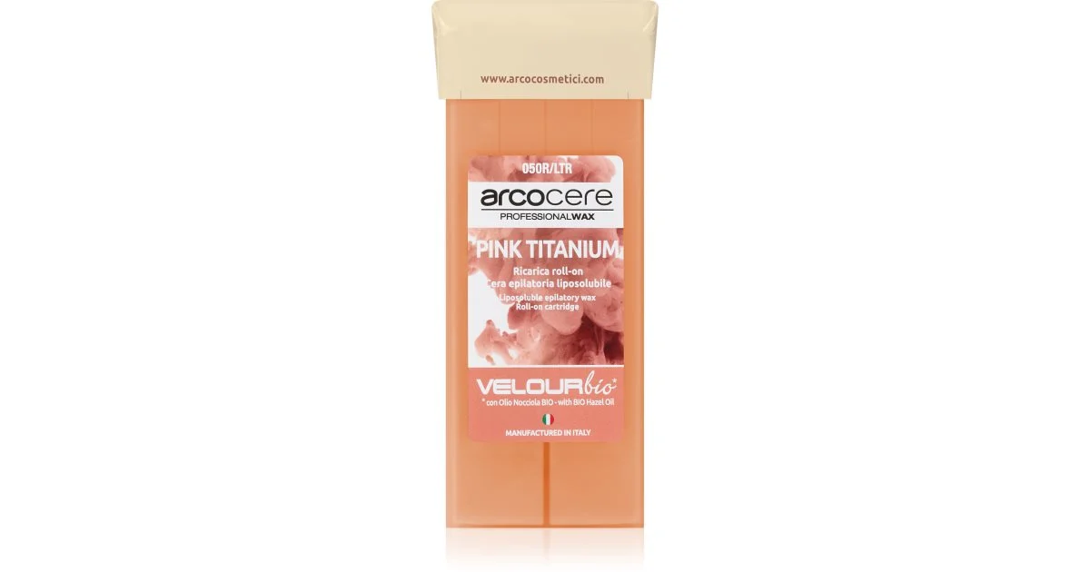 Arcocere Professional Wax Pink Titanium Cera depilatoria roll-on ricarica 100 ml