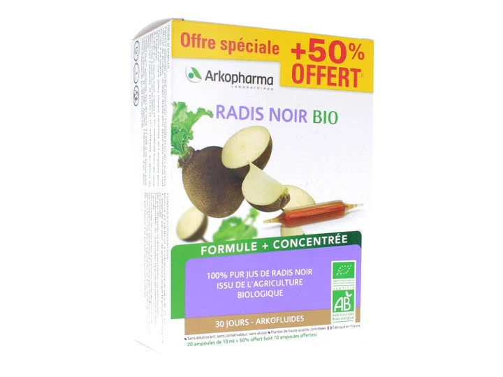 ArkoPharma ArkoFluides - Ravanello Nero - BIO 20+10 fiale GRATIS
