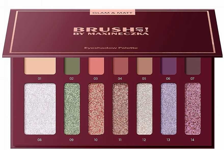 BrushUp! By Maxineczka Glam & Matt Eyeshadow Palette