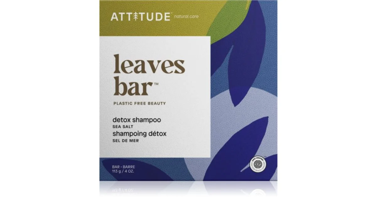 Attitude Leaves Sale marino Shampoo solido con effetto disintossicante 113 g