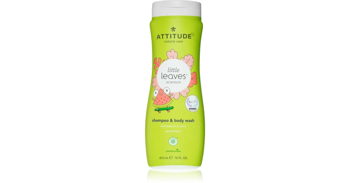 Attitude Little Leaves Anguria & Cocco gel e shampoo detergente per bambini 473 ml