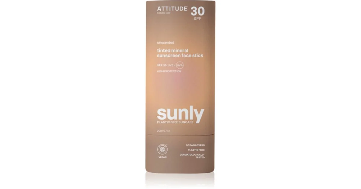 Attitude Sunly Stick crema abbronzante minerale in bastoncino SPF 30 20 g