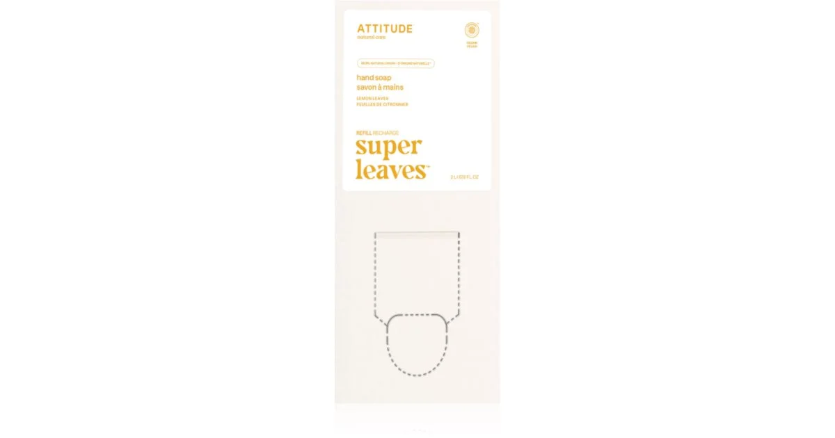 Attitude Super Leaves Lemon sapone liquido per le mani ricarica 2000 ml