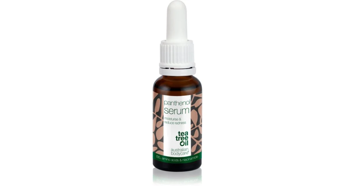 Australian Bodycare Tea Tree & Panthenolo siero lenitivo e idratante per pelli sensibili e secche 30 ml