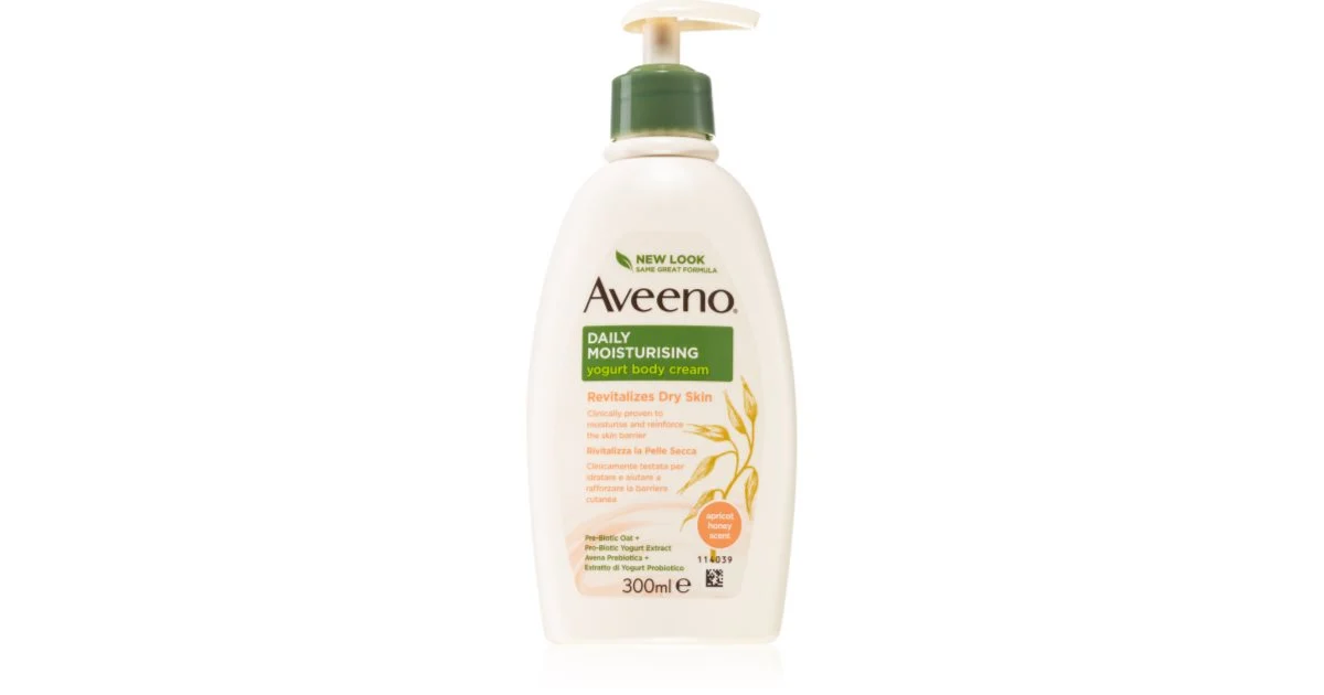 Aveeno Yoghurt latte nutriente corpo Apricot & Yoghurt 300 ml
