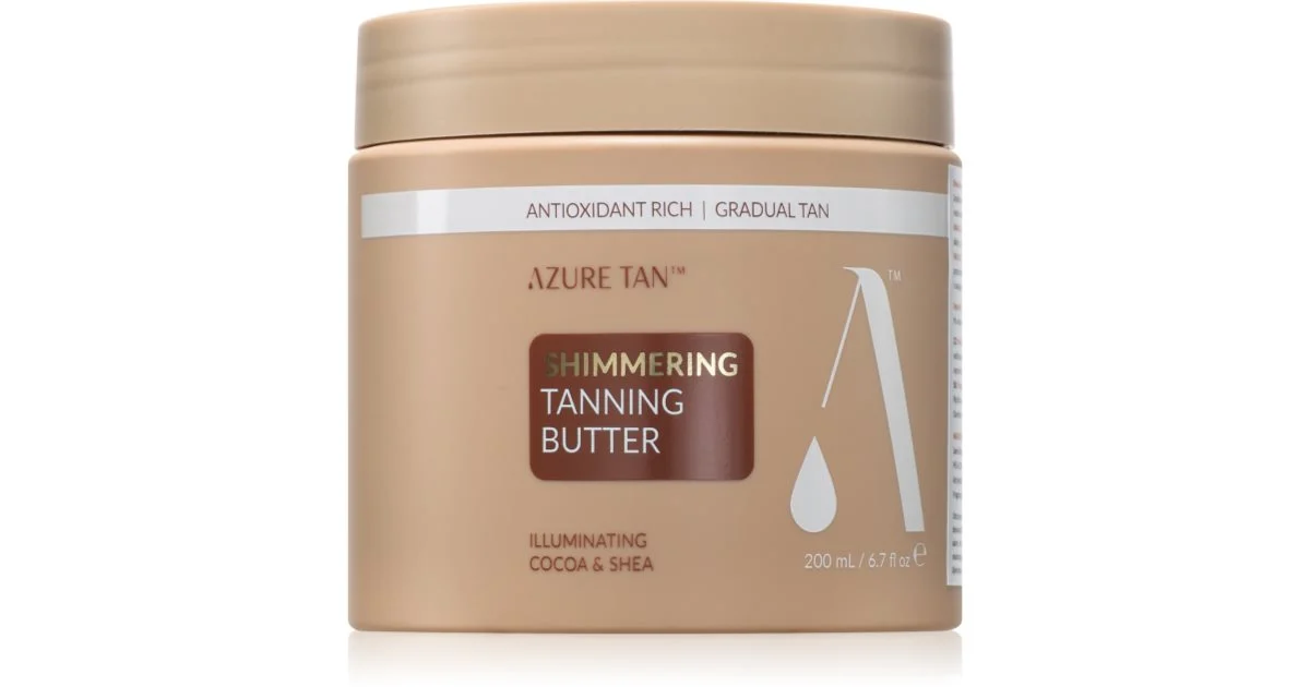 Azure Tan Shimmering balsamo colorato per il corpo con glitter 200 ml
