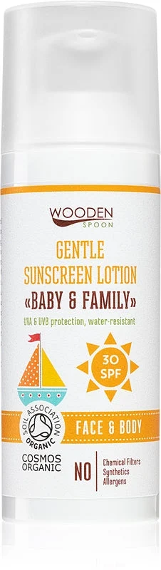 WoodenSpoon Baby & Family latte abbronzante protettivo SPF 30 50 ml