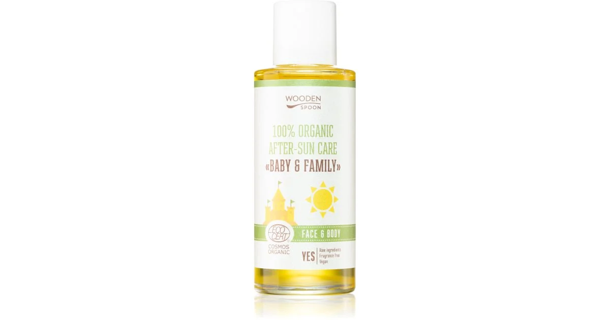 WoodenSpoon Baby & Family olio doposole per viso e corpo 100 ml