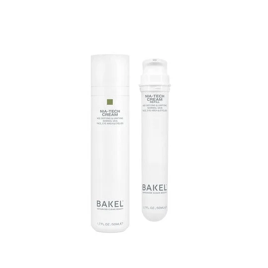 Bakel Nia-Tech Crema Pelle Normale Custodia e Ricarica