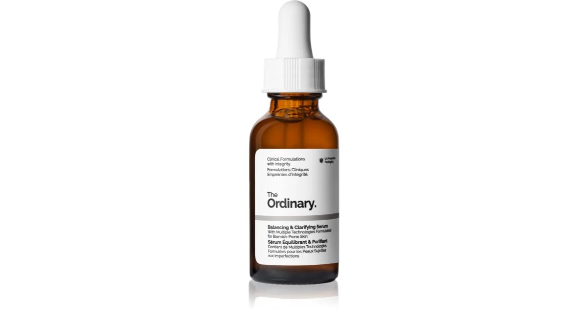The Ordinary Balancing & Clarifying siero per opacizzare la pelle e ridurre i pori effetto idratante 30 ml
