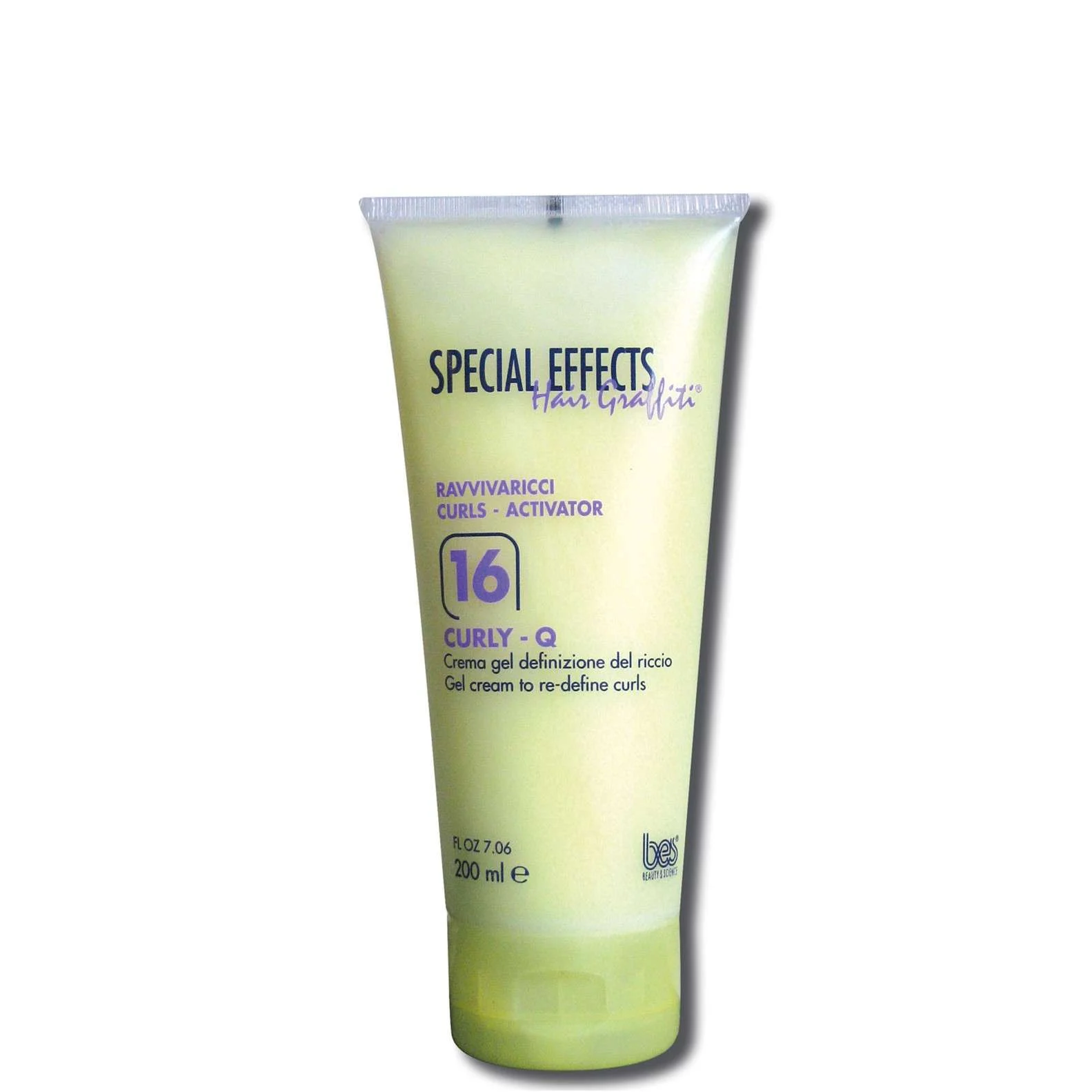 HAIR GRAFFITI SPECIAL EFFECTS 16 CURLY-Q GEL DEFINIZIONE DEI RICCI 200ml.