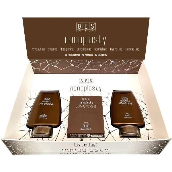 NANOPLASTY DISPLAY BOX – NANO SHAMPOO 250 ml – NANO FLUID 150 ml – NANO MASK 250 ml