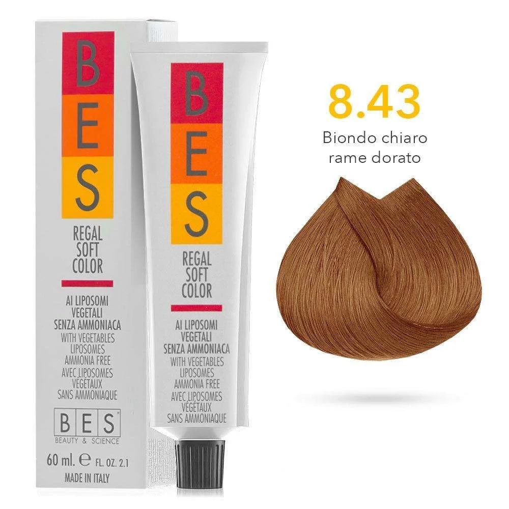 REGAL SOFT COLOR 60ml 8.43 – BIONDO CHIARO RAME DORATO