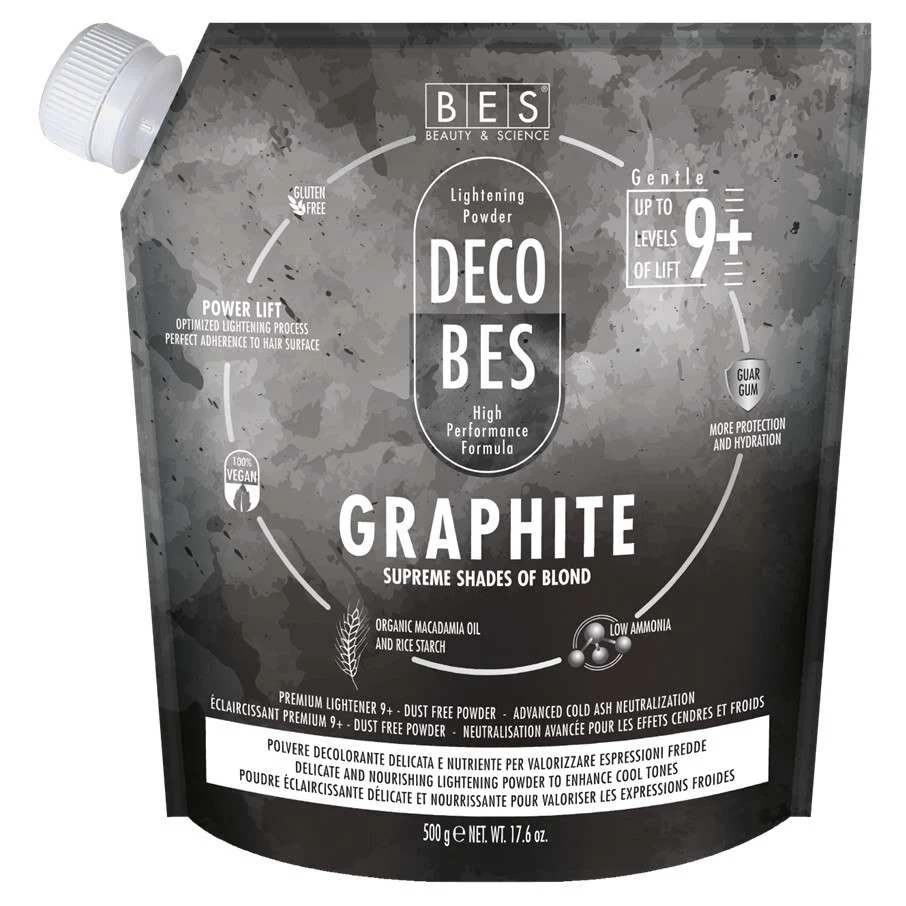 DECOBES GRAPHITE – POLVERE DECOLORANTE PER BIONDI FREDDI 500 GR. SMART BAG