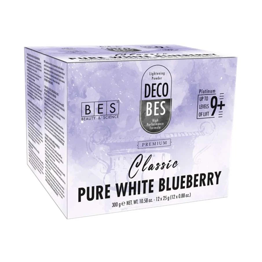 DECOBES BLUEBERRY – POLVERE DECOLORANTE EFFETTO ULTRA PLATINO BOX 12 BUSTINE 25 GR.